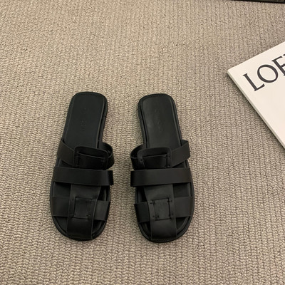 Ženske kožne sandale sa ravnim đonom novi model