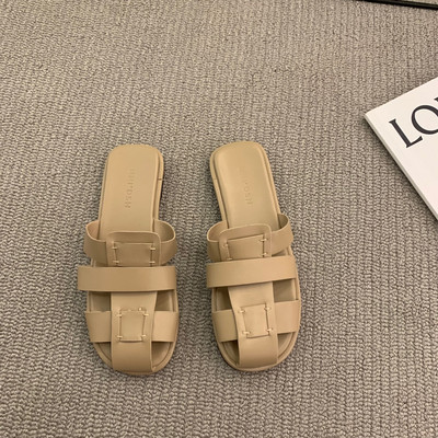 Ženske kožne sandale sa ravnim đonom novi model