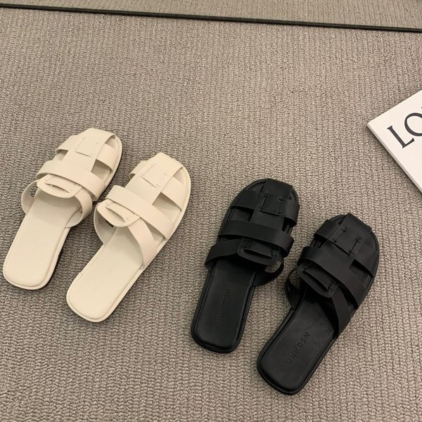 Ženske kožne sandale sa ravnim đonom novi model