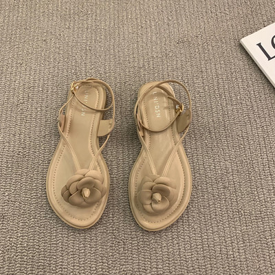 Casual γυναικεία σανδάλια από οικολογικό δέρμα - μαύρο και καφέ χρώμα