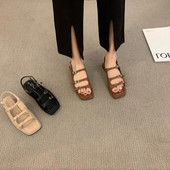 Ženske casual sandale sa metalnom kopčom novi model