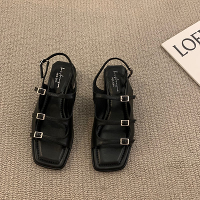 Ženske casual sandale sa metalnom kopčom novi model