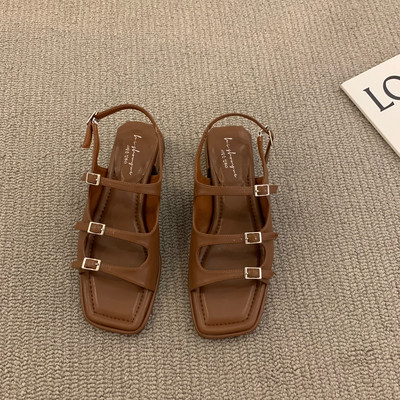 Ženske casual sandale sa metalnom kopčom novi model