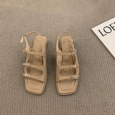 Ženske casual sandale sa metalnom kopčom novi model