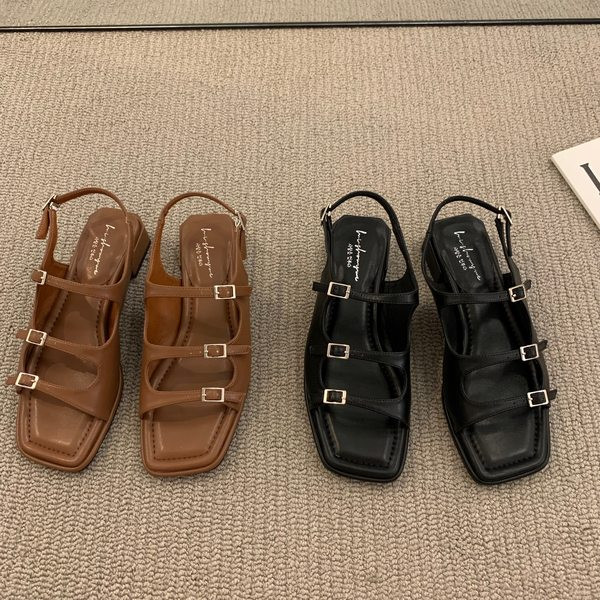 Ženske casual sandale sa metalnom kopčom novi model