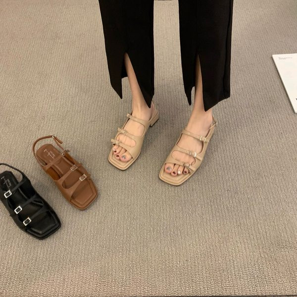 Ženske casual sandale sa metalnom kopčom novi model