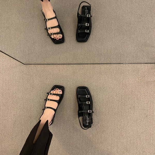 Ženske casual sandale sa metalnom kopčom novi model