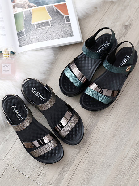 Ljetne ženske sandale sa ravnim đonom