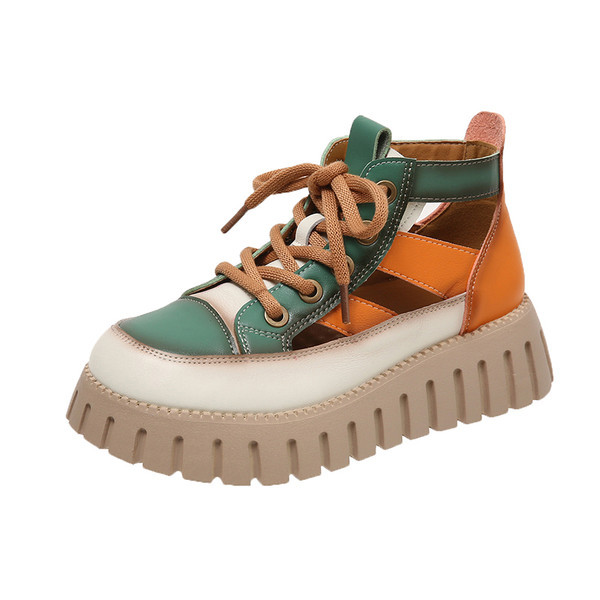 Ženske proljetne sandale s grubim potplatom