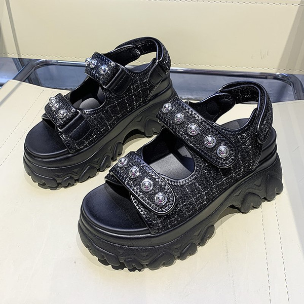 Naiste sandaalid 8 cm platvormiga