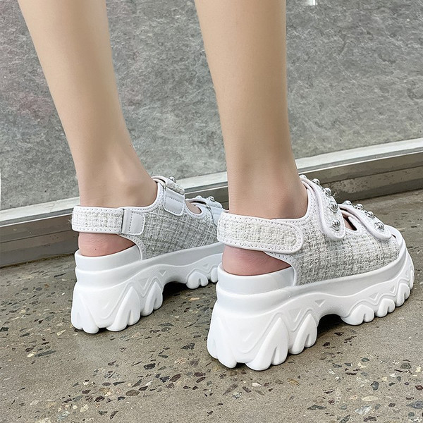 Naiste sandaalid 8 cm platvormiga