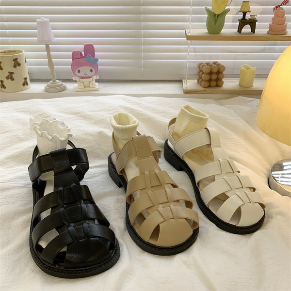 Ležerne ženske kožne sandale u tri boje