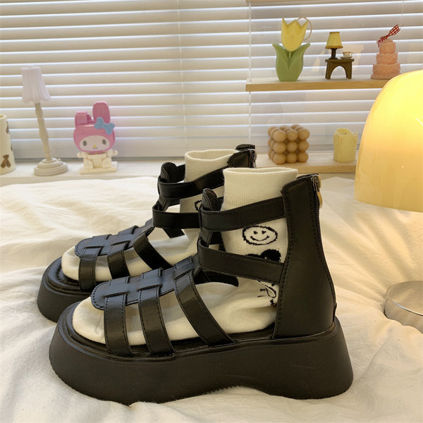 Ženske retro sandale sa đonom 5 cm