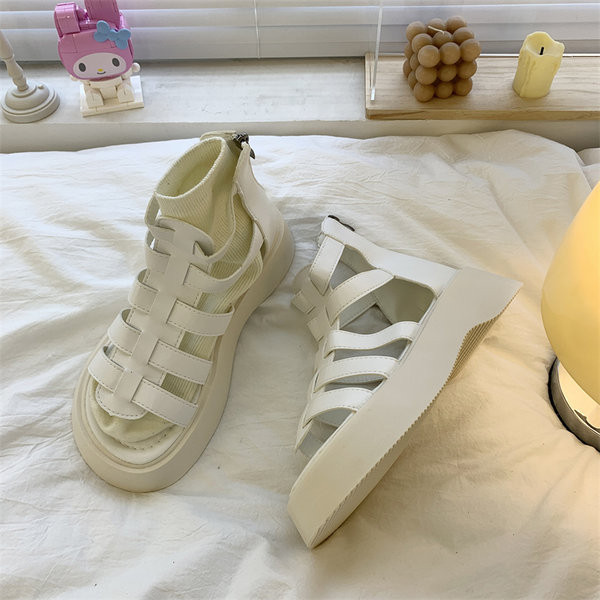 Ženske retro sandale sa đonom 5 cm