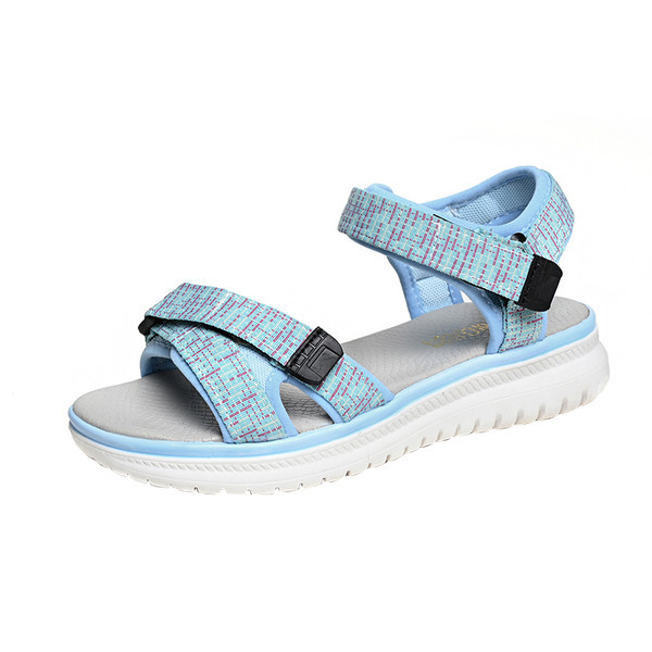 Ženske casual sandale od tekstila na čičak