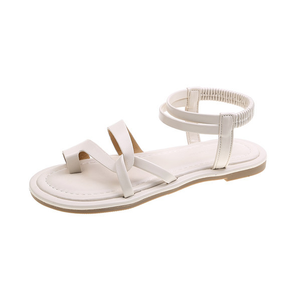 Mitmes värvitoonis ristrihmadega naiste sandaalid