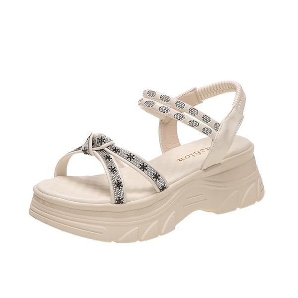 Moderne ženske sandale s visokim potplatom 6 cm