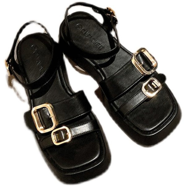 Ležerne ženske sandale sa kopčom