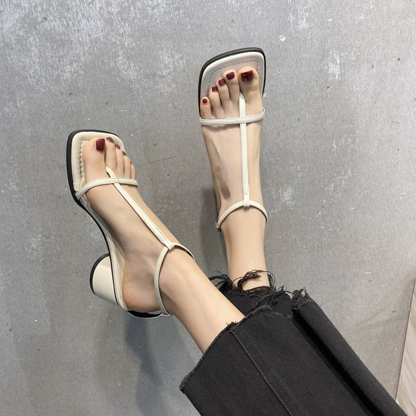 Naiste moodsad kandilised sandaalid kõrge kontsaga 5 cm