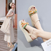 Ženske ležerne sandale s ravnim potplatom