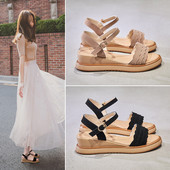 Ženske eko antilop sandale sa platformom