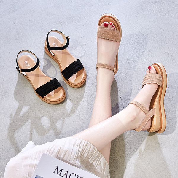 Ženske eko antilop sandale sa platformom