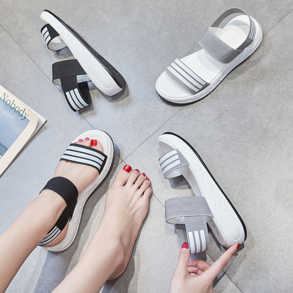 Ležerne ženske sandale s ravnim đonom