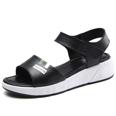 Uus mudel naiste sandaalide tavaline mudel nahast rihmadega