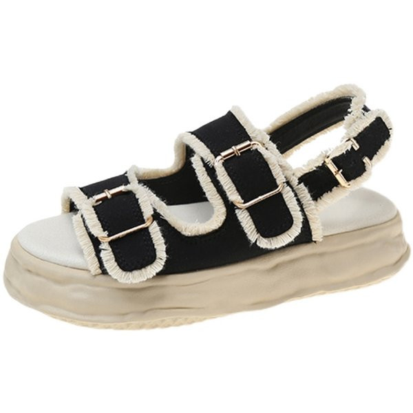 Uus mudel pandlaga naiste riidest sandaalid