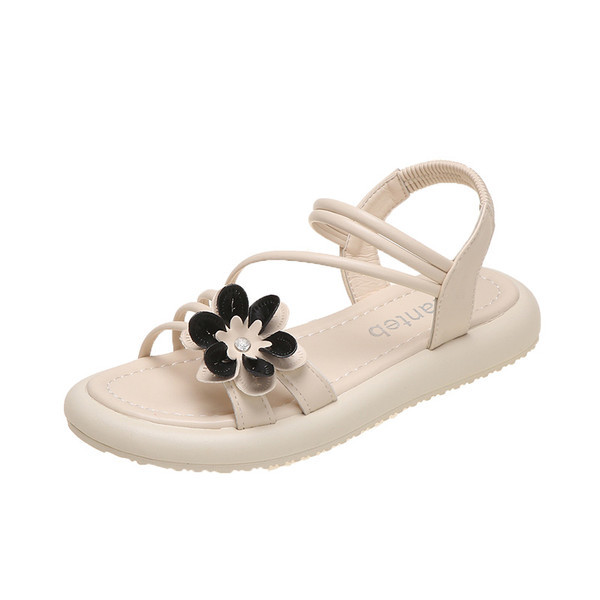 Moderne sandale sa 3D cvjetovima u dvije boje