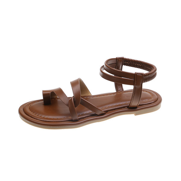 Naiste nahast nahast rihmadega sandaalid