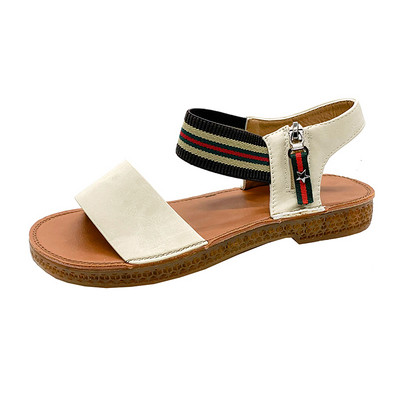 Ženske sandale od eko kože sa elastičnim remenom