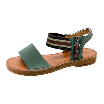 Ženske sandale od eko kože sa elastičnim remenom