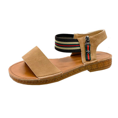 Ženske sandale od eko kože sa elastičnim remenom