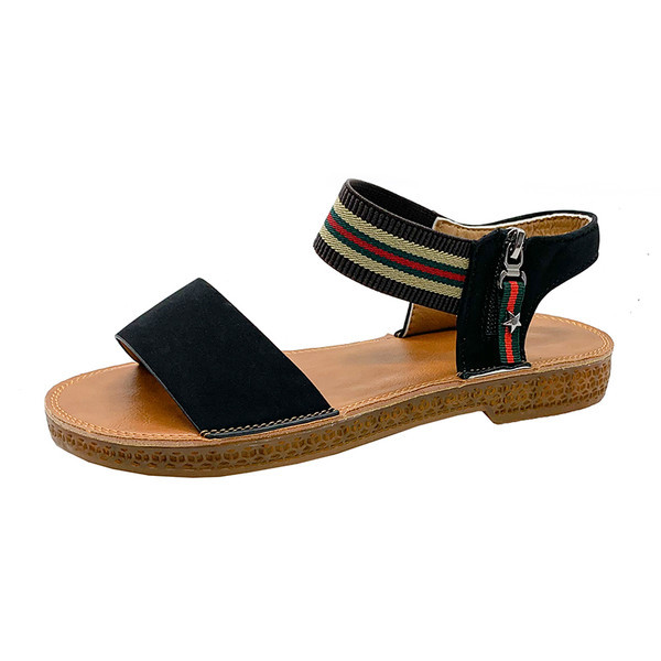 Ženske sandale od eko kože sa elastičnim remenom