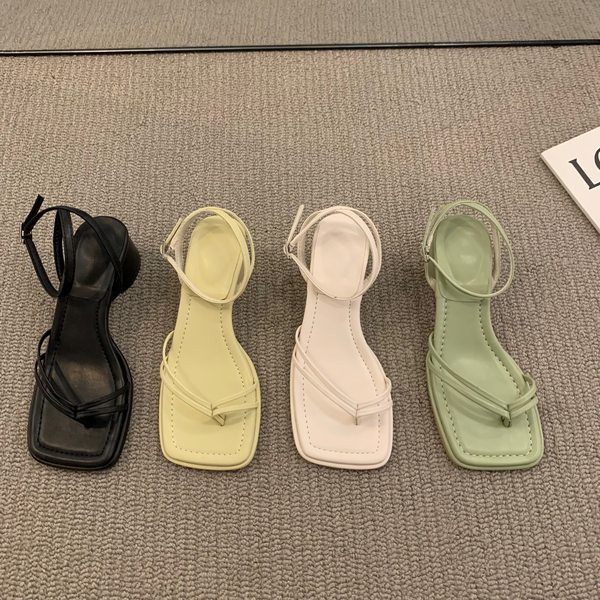 Naiste sandaalid paksu kontsaga 4 cm