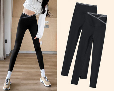 Γυναικείο αθλητικό κολάν με επιγραφές στη μέση