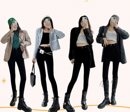 Naiste vabaaja retuusid kõrge vöökohaga, puhas mudel