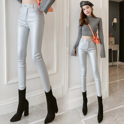 Novi model ženskih kožnih tajica sa visokim strukom