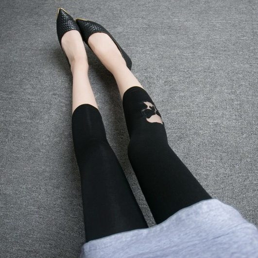 7/8 pikkuse ja tikandiga igapäevane kiil naistele