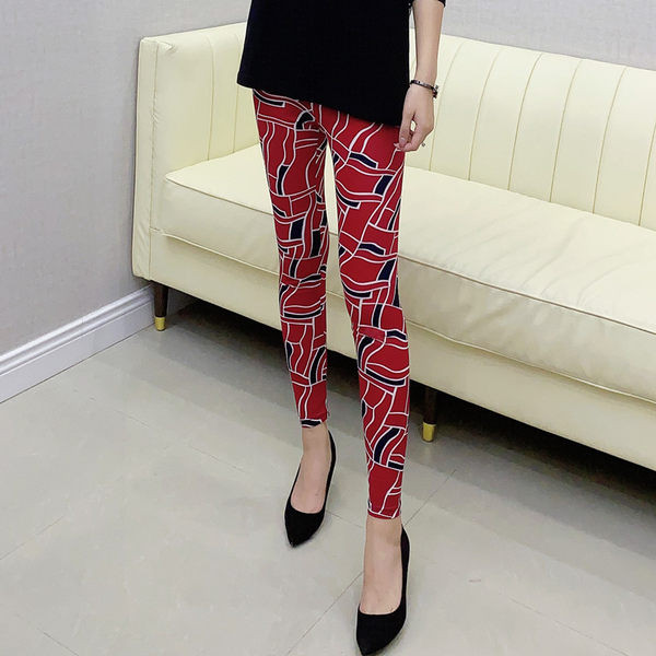 Uus mudel naiste elastne kiil mustriga