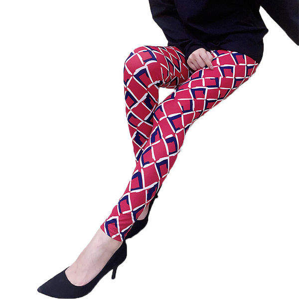 Värviline kõrge vöökohaga kiil