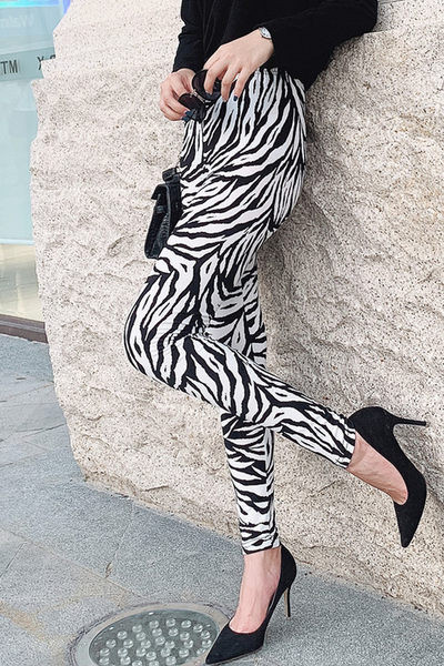 Γυναικείο κολάν με animal print - δύο μοντέλα