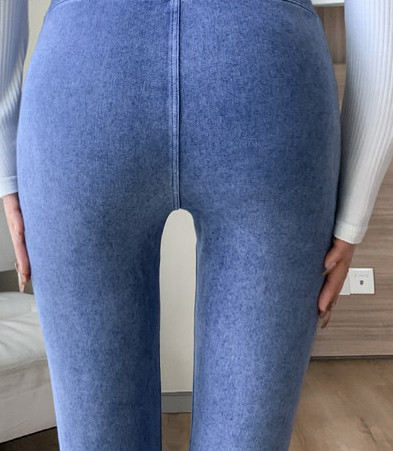 Naiste elastsed kõrge vöökohaga retuusid