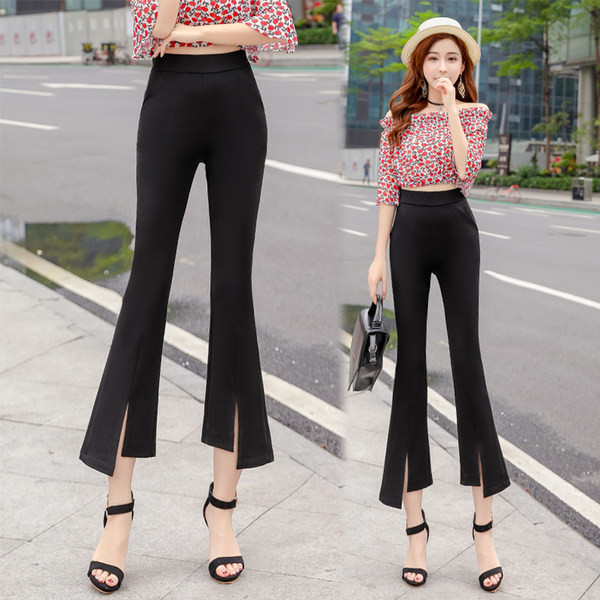 Naiste moodne lõhikutega kiil