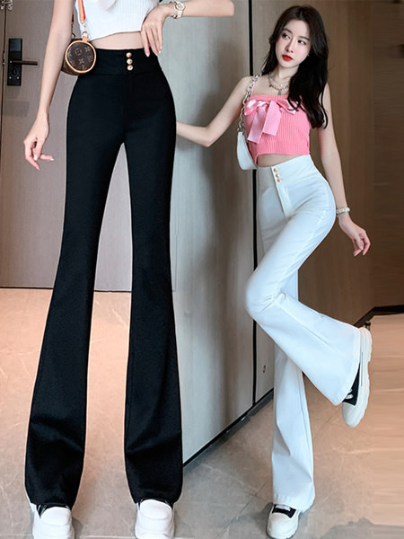 Moodsad kõrge vöökohaga naiste retuusid – valge ja must