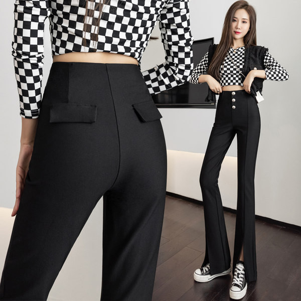 Νέο μοντέλο γυναικείο κολάν με σκίσιμο - ψηλόμεσο