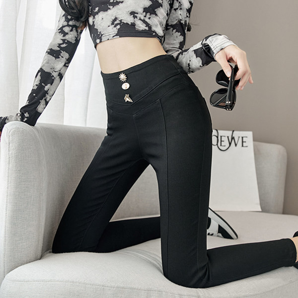 Uue mudeli naiste nööpidega retuusid