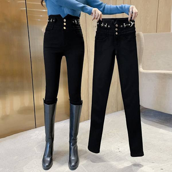 Moodsad kõrge vöökohaga naiste retuusid – musta värvi