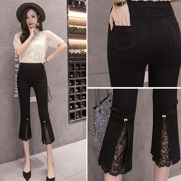 Naiste lõhiku ja pitsiga kiil - 7/8 pikkus